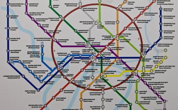 Карта метро, почти похожая на