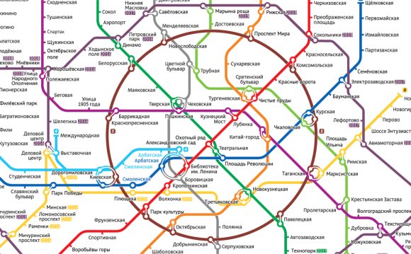 Схема метро Москвы