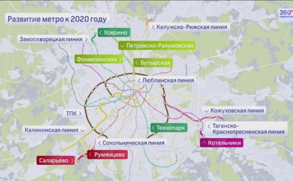 Карта Метро 2020 Москва