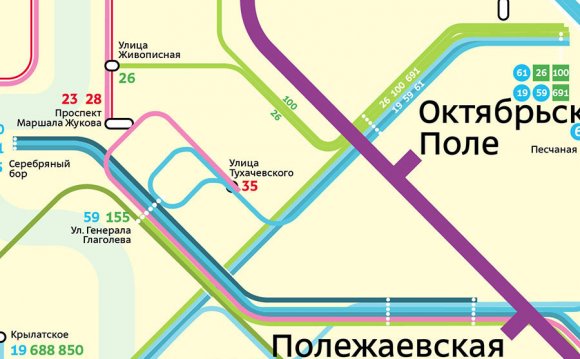 Карта Москвы со Станциями Метро