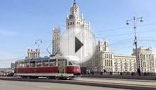 Парад ретро-трамваев в Москве
